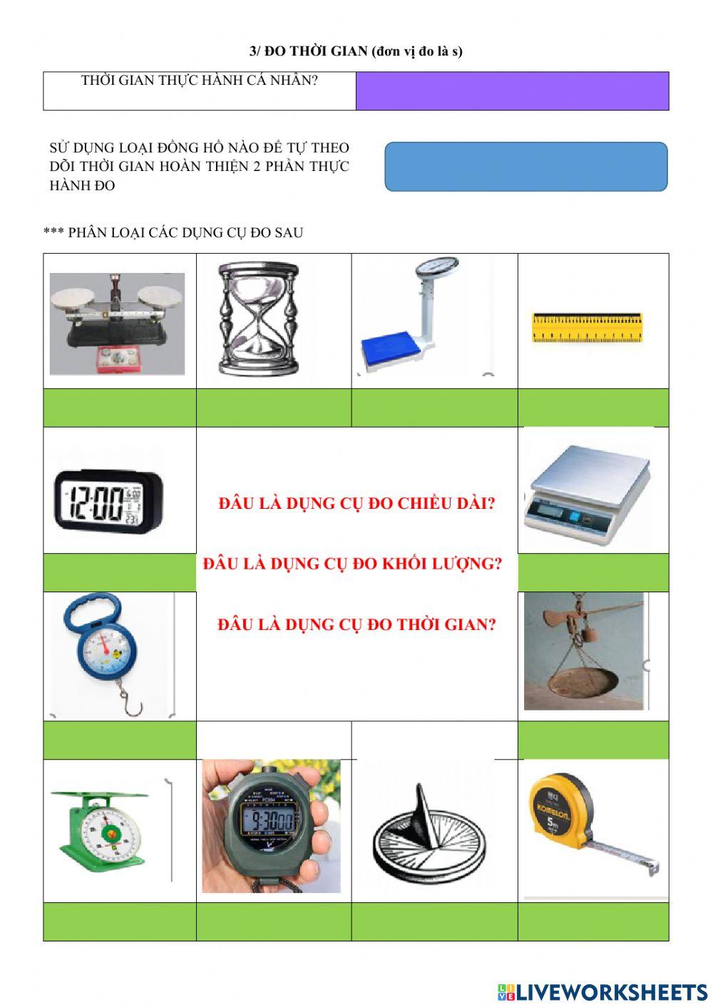 Thực hành các phép đo