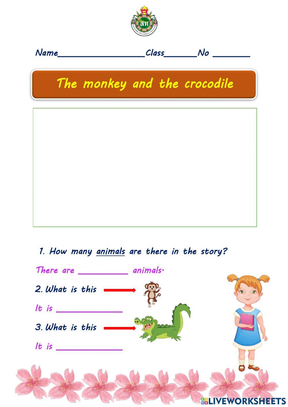 The monkey and the crocodile
