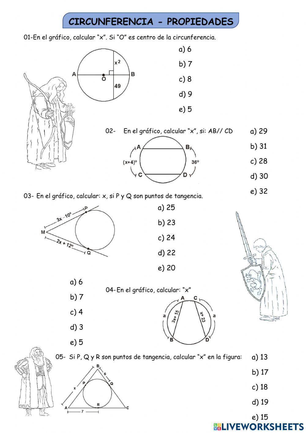 Circunferencia - Propiedades