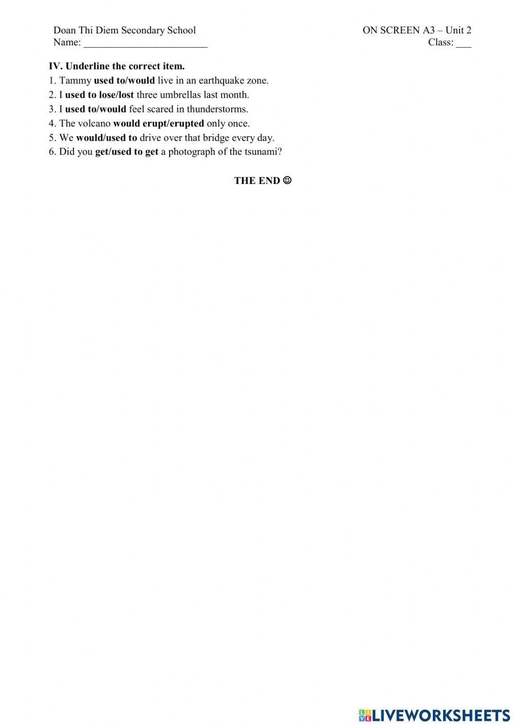 8S2 - mini test module 2