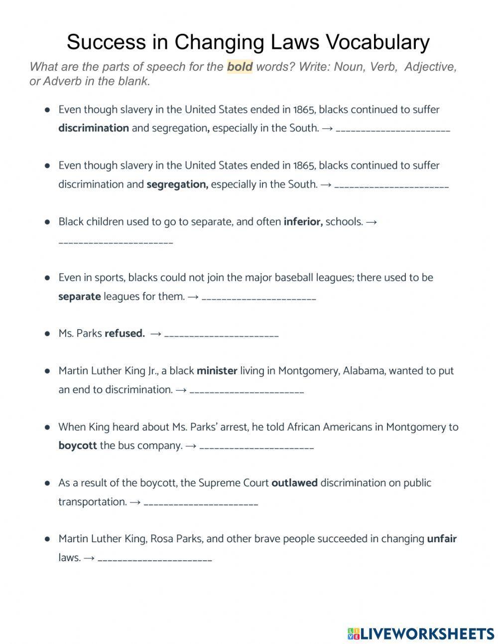 Success in Changing Laws