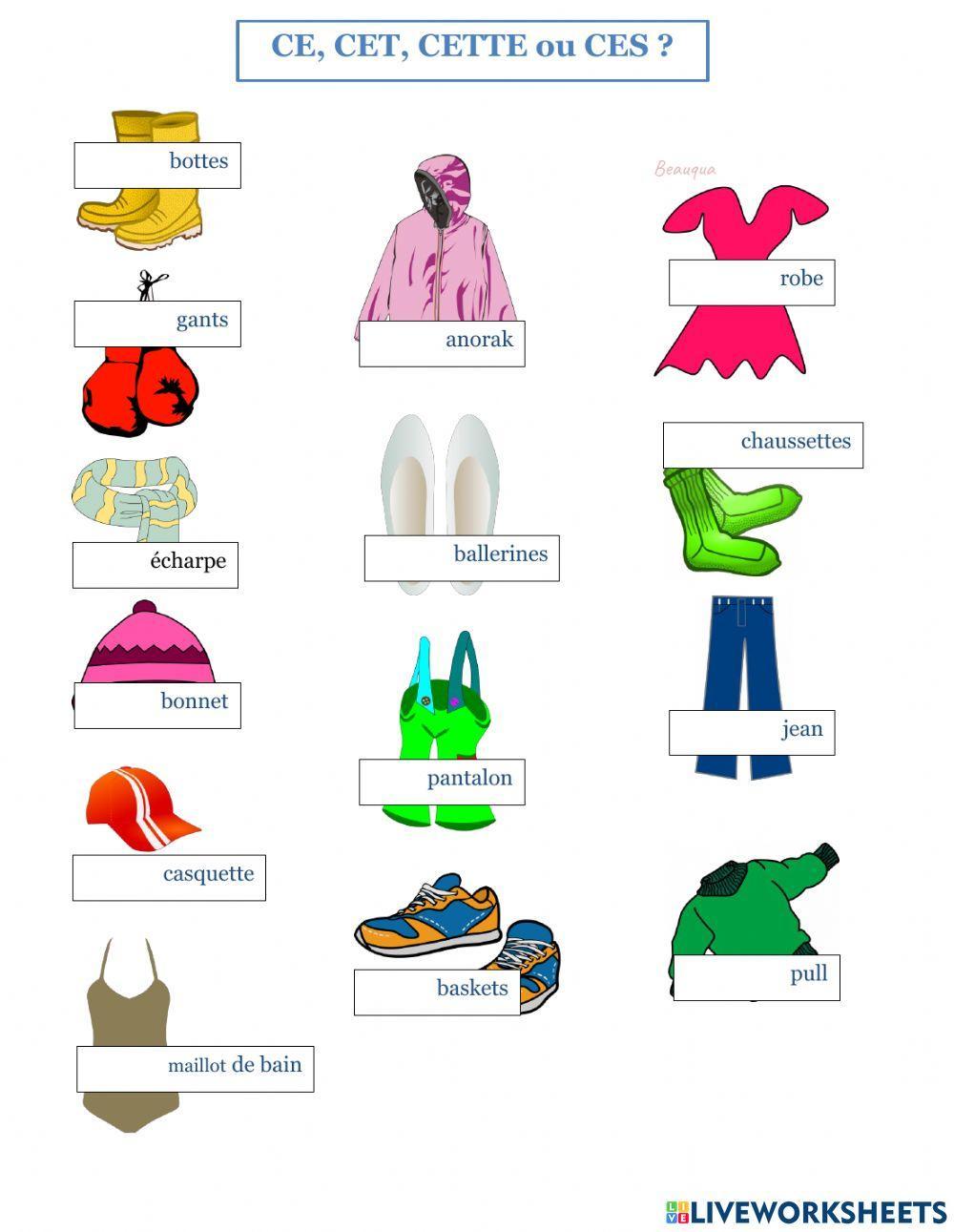 Les adjectifs démonstratifs