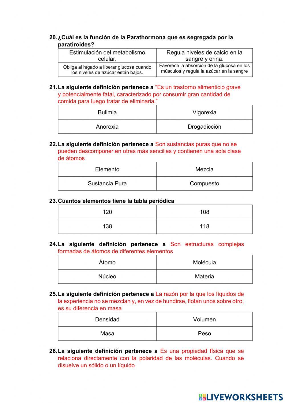 Cuestionario 1er Quimestre 7mo EGB