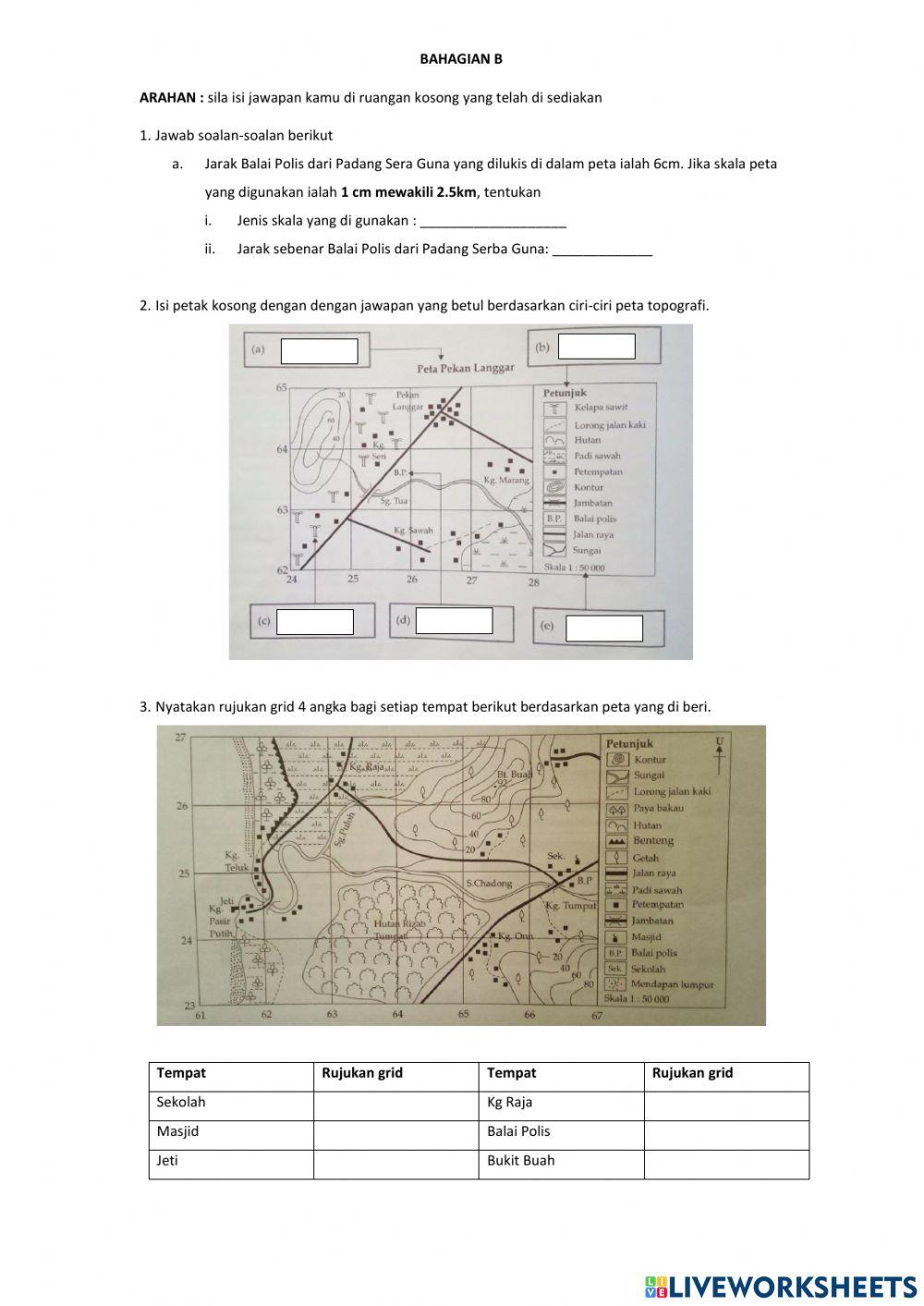 Pentaksiran geografi tingkatan 2