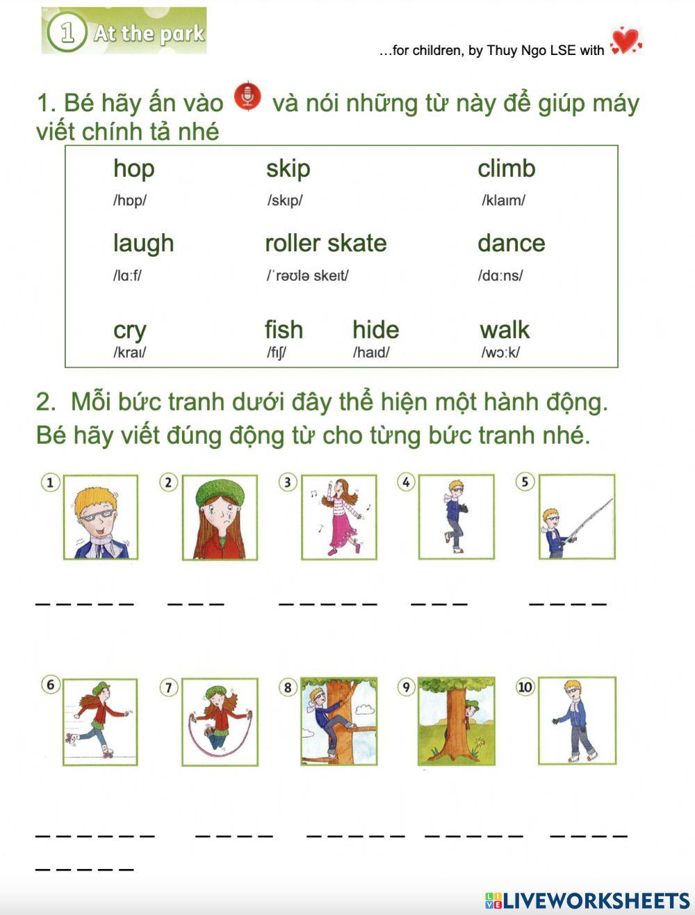 Tieng Anh Tre Em: Family and Friends U1 B1n2