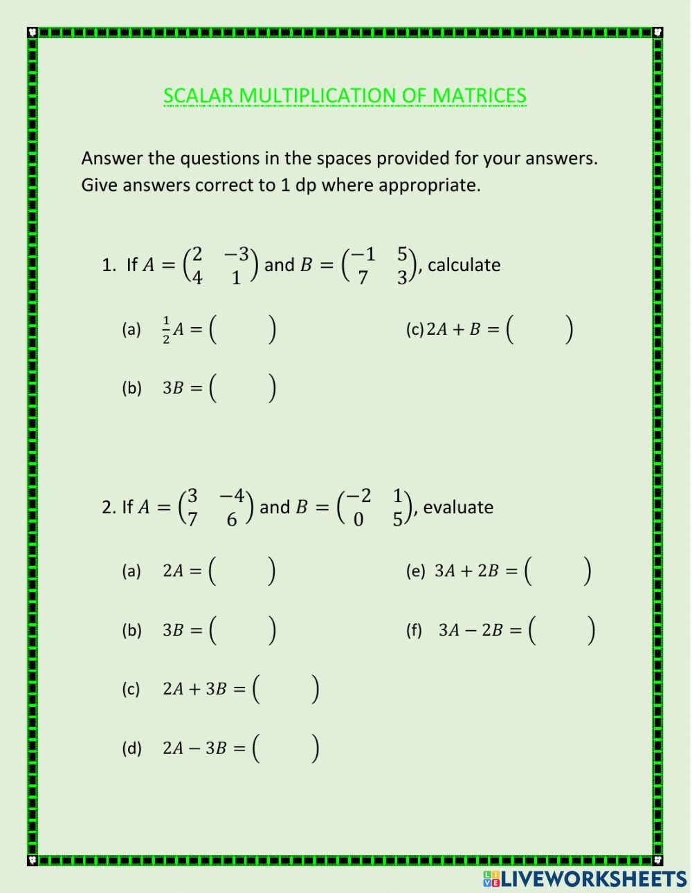 scalar-multiplication-of-matrices-worksheet-live-worksheets