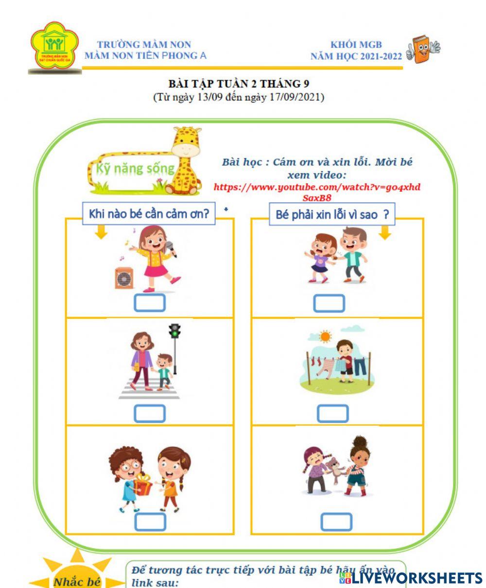 Lời cảm ơn, lời xin lỗi