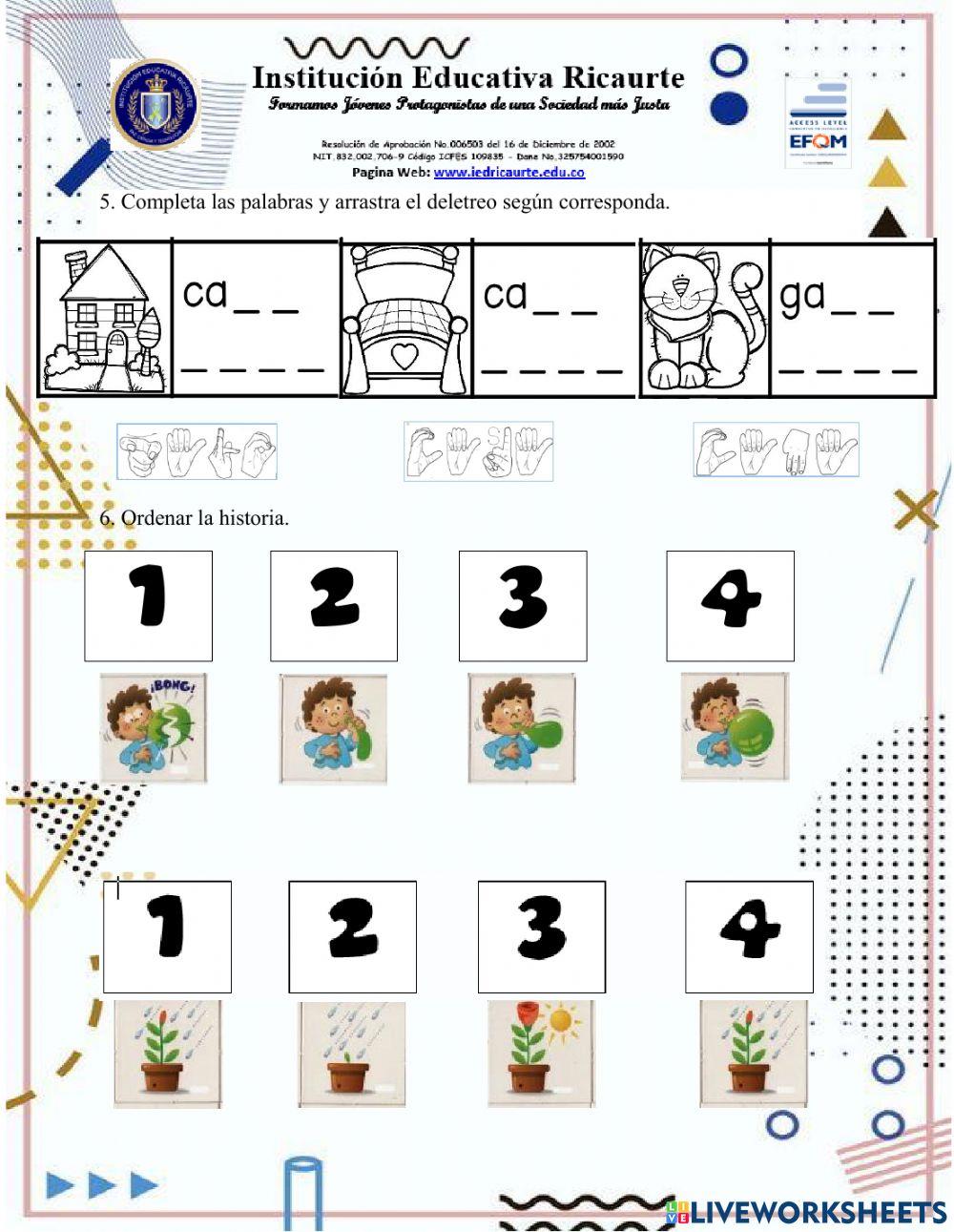 Ejercicios español 1