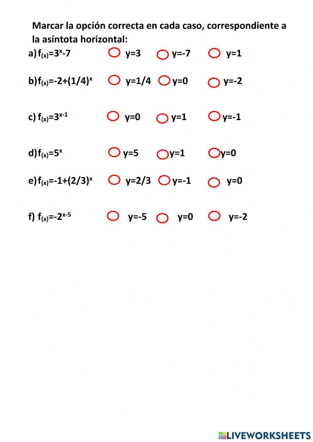 Función exponencial 2