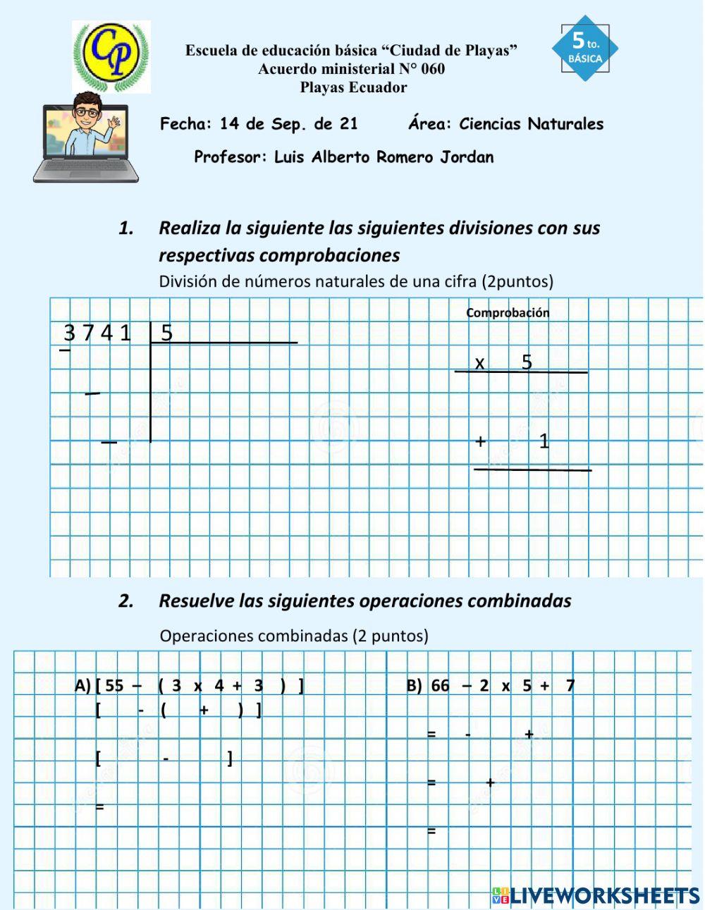 Evaluación Segundo parcial