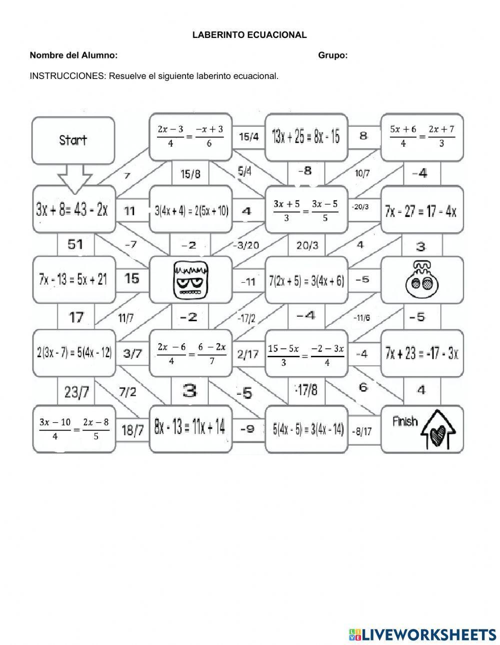 Ecuaciones de Primer Grado