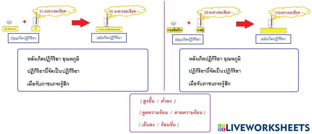 ปฏิกิริยาดูดความร้อน-คายความร้อน