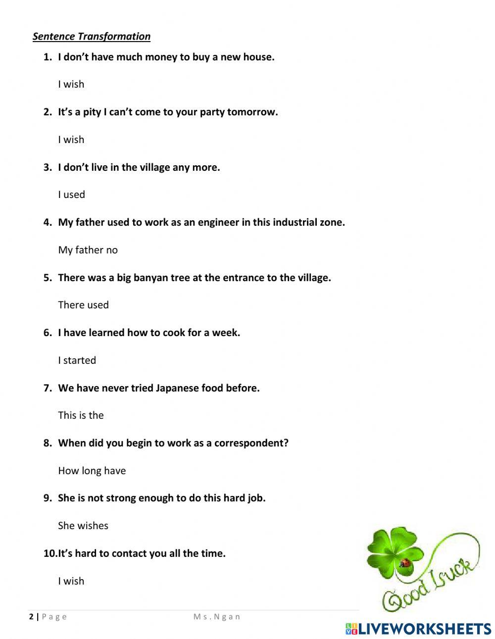 E9-Unit 1-Vocab+Sentence