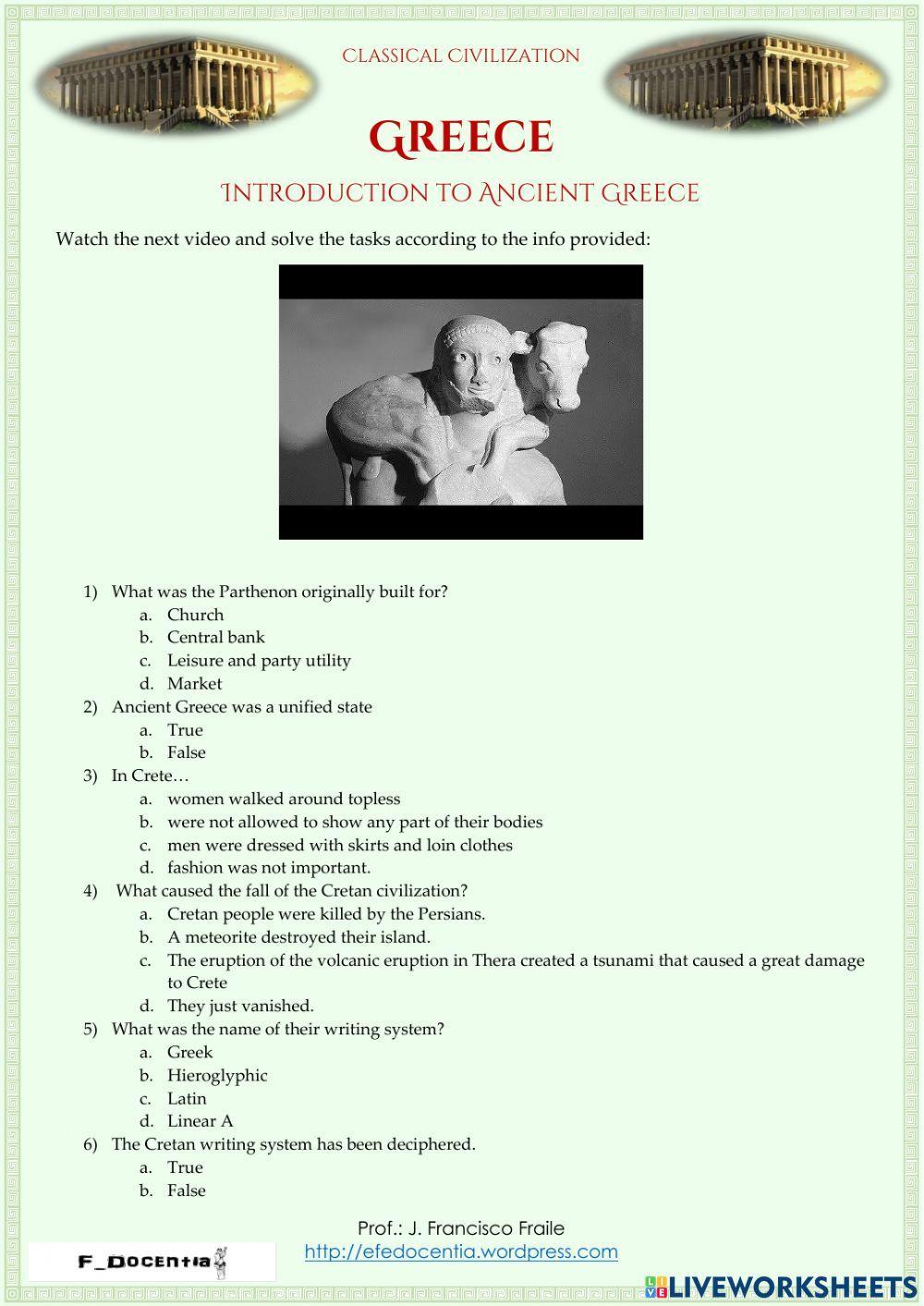 Greece in 18 minutes - Test