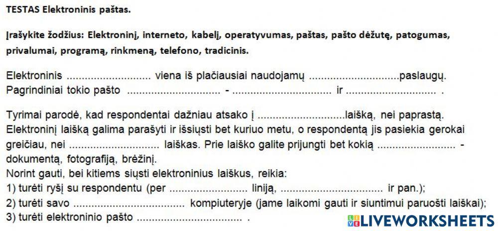 Elektroninis paštas