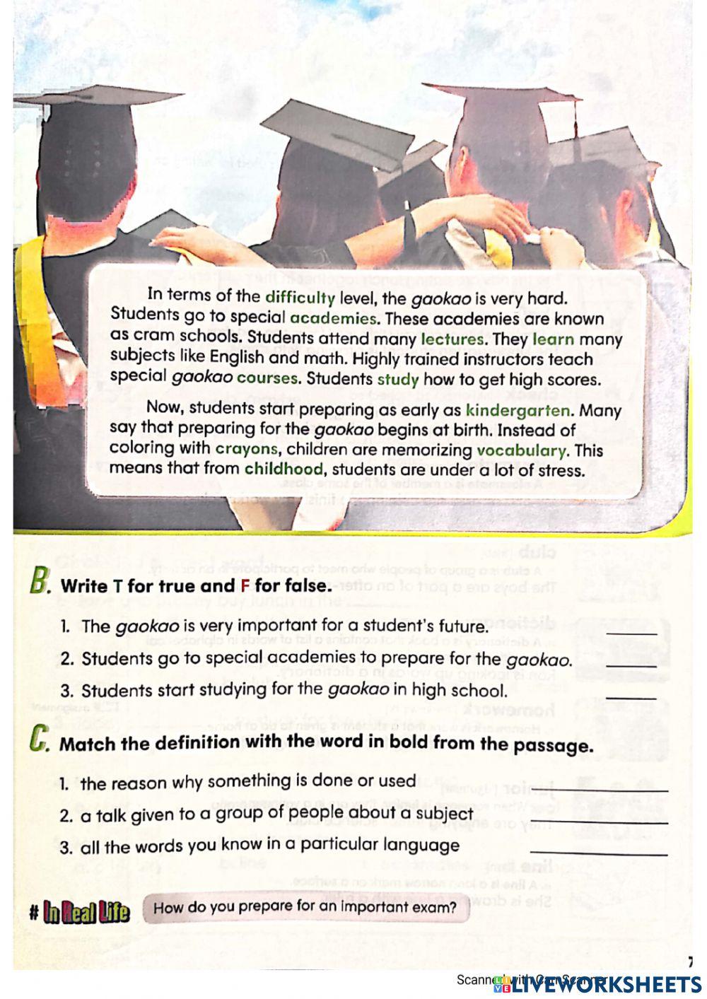 Education - vocabulary