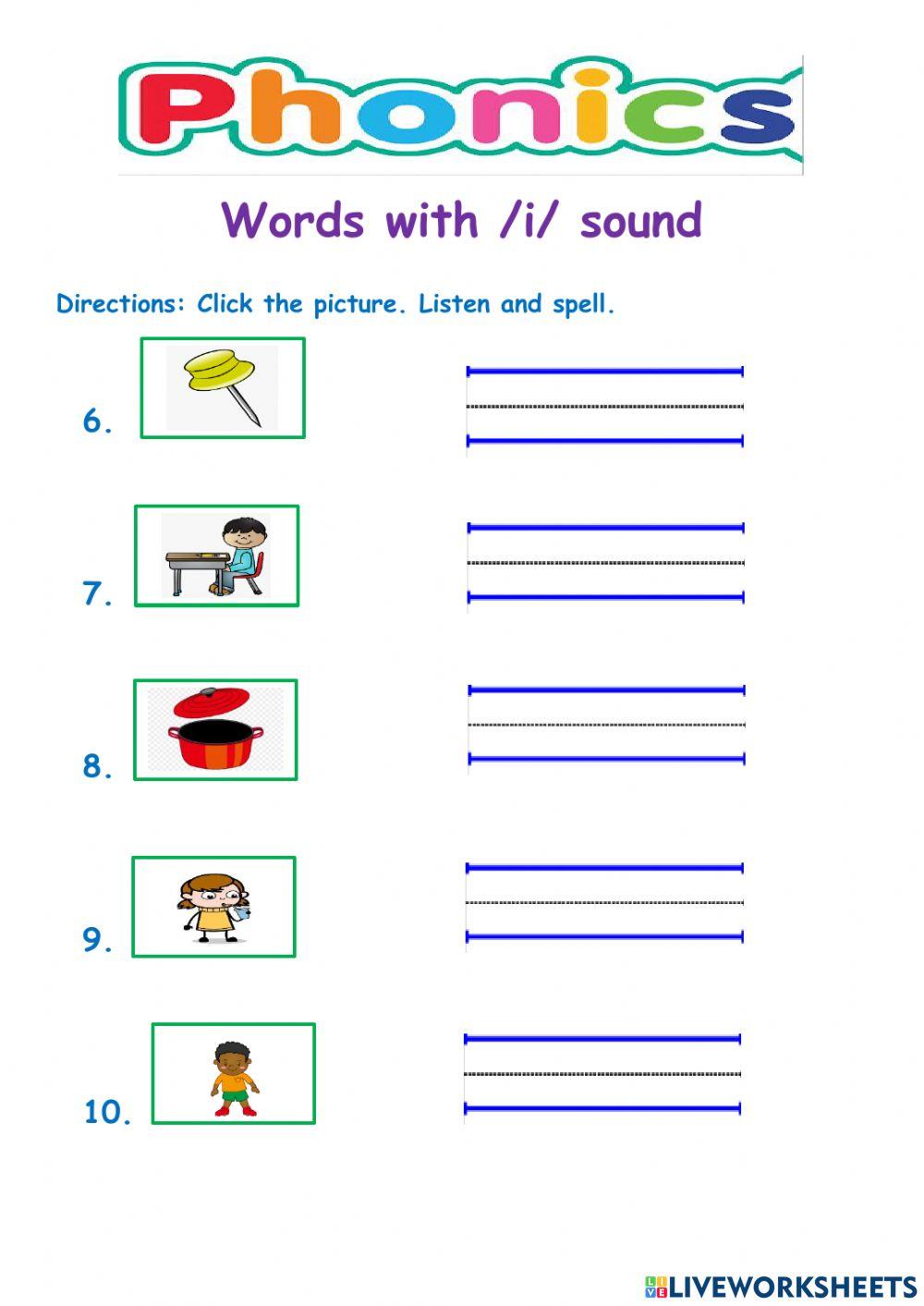 Words With Short i Sound 1737 LouellaCarcero Live words-with-short-i-sound-1737-louellacarcero-live