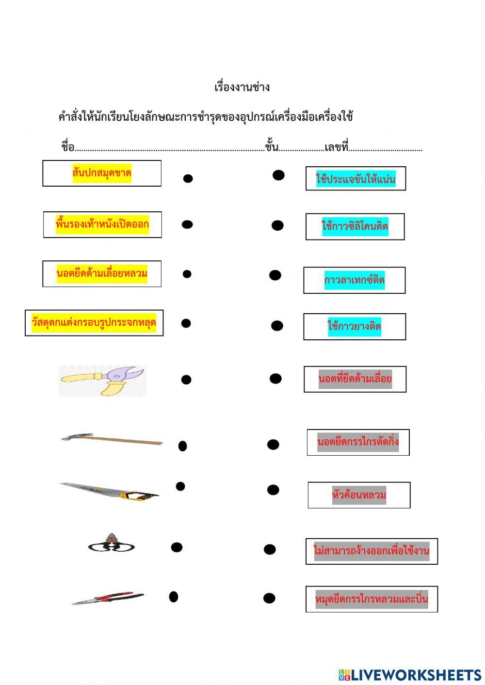 การซ่อมแซมอุปกรณ์เครื่องมือเครื่องใช้  ป4