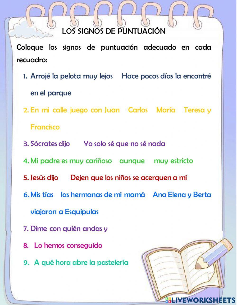 Signos de puntuación