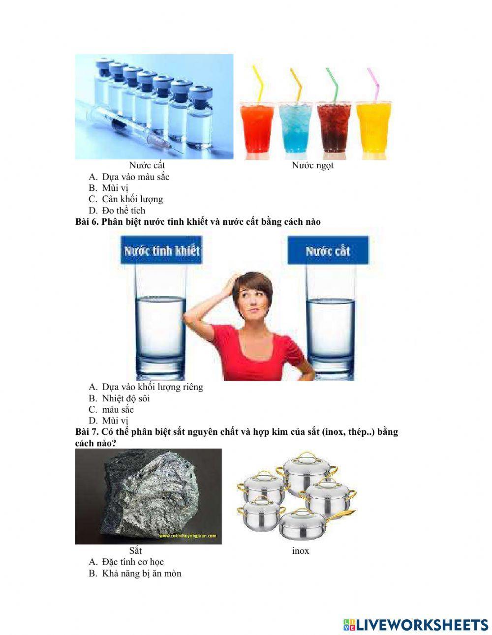 Phiếu bài tập 2 - Hóa học 8