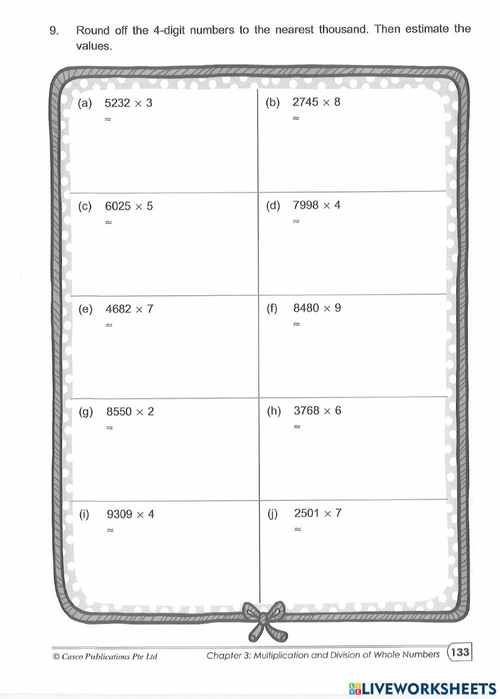 Maths p4 interactive worksheet | Live Worksheets