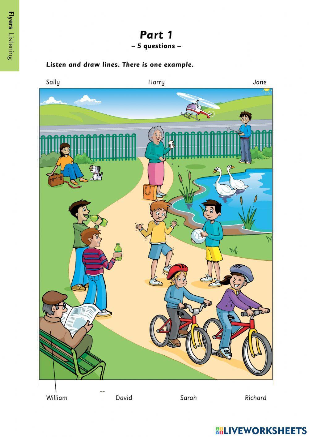 Flyers Sample Listening Activity Live Worksheets flyers-sample-listening-activity-live-worksheets