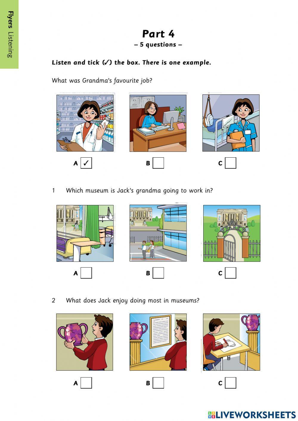 flyers-sample-listening-activity-live-worksheets