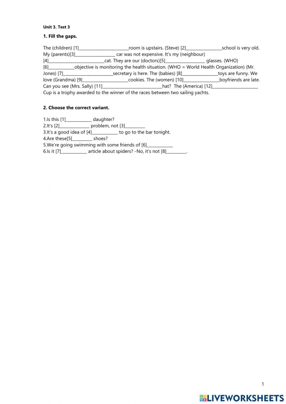 Possesive case and absolute possesive pronouns