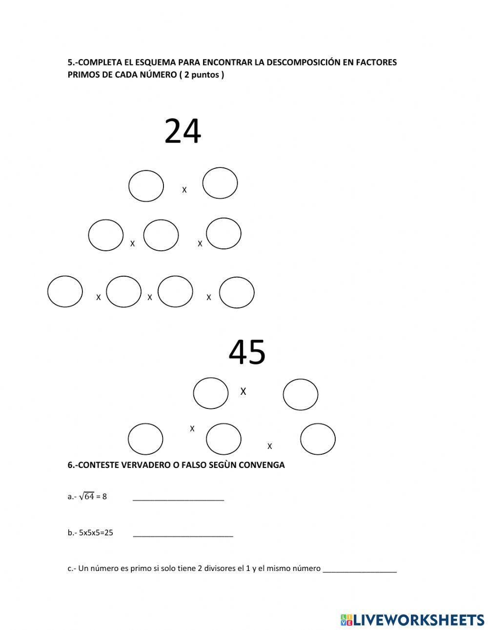 Examen del I Quimestre