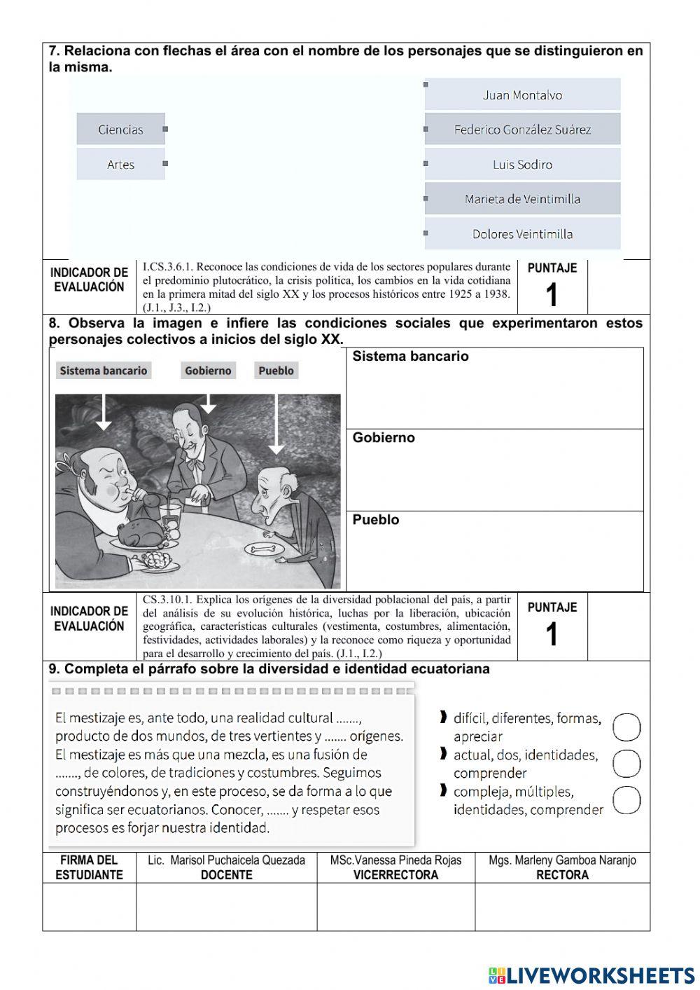 Diagnóstico Séptimo