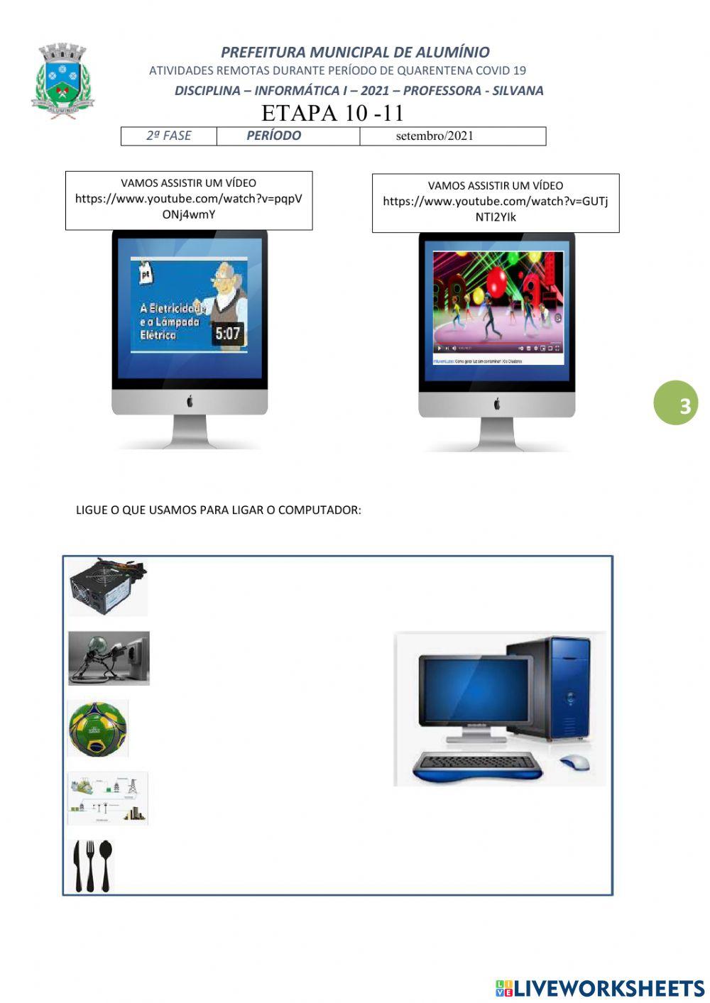 Utilidade do computador e seu alimento
