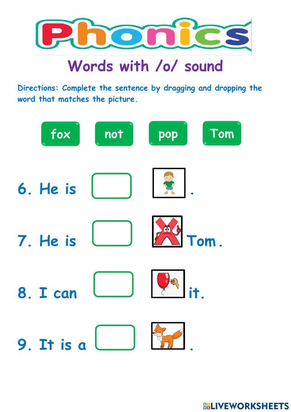 Phonics short o sound HA