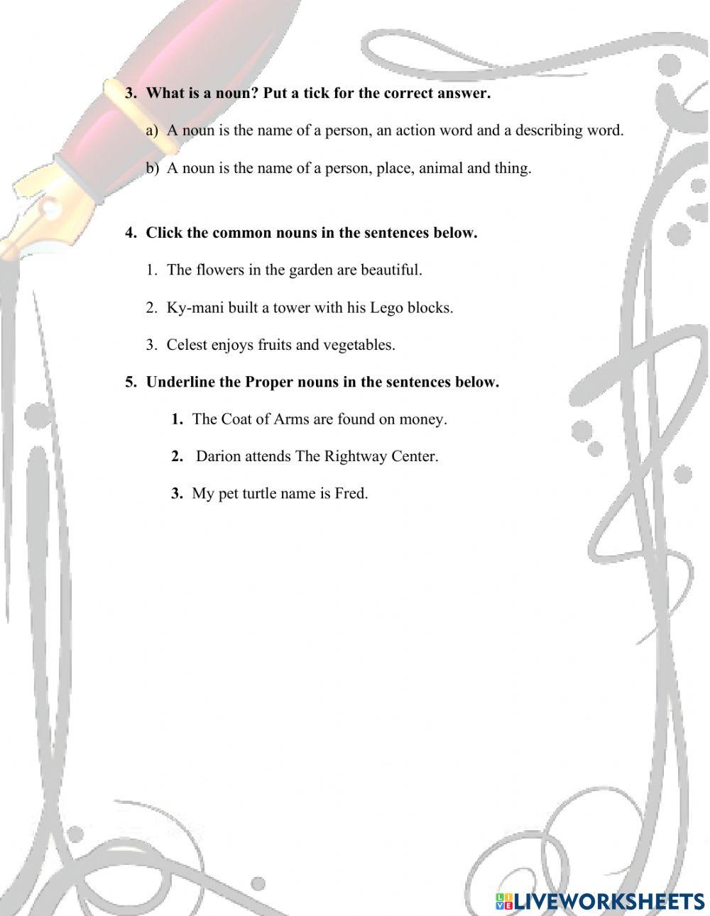 Revision Sheet -1- Grammar