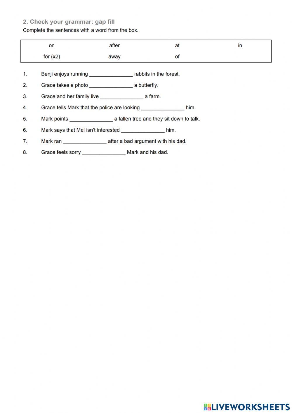 Worksheet - exercises
