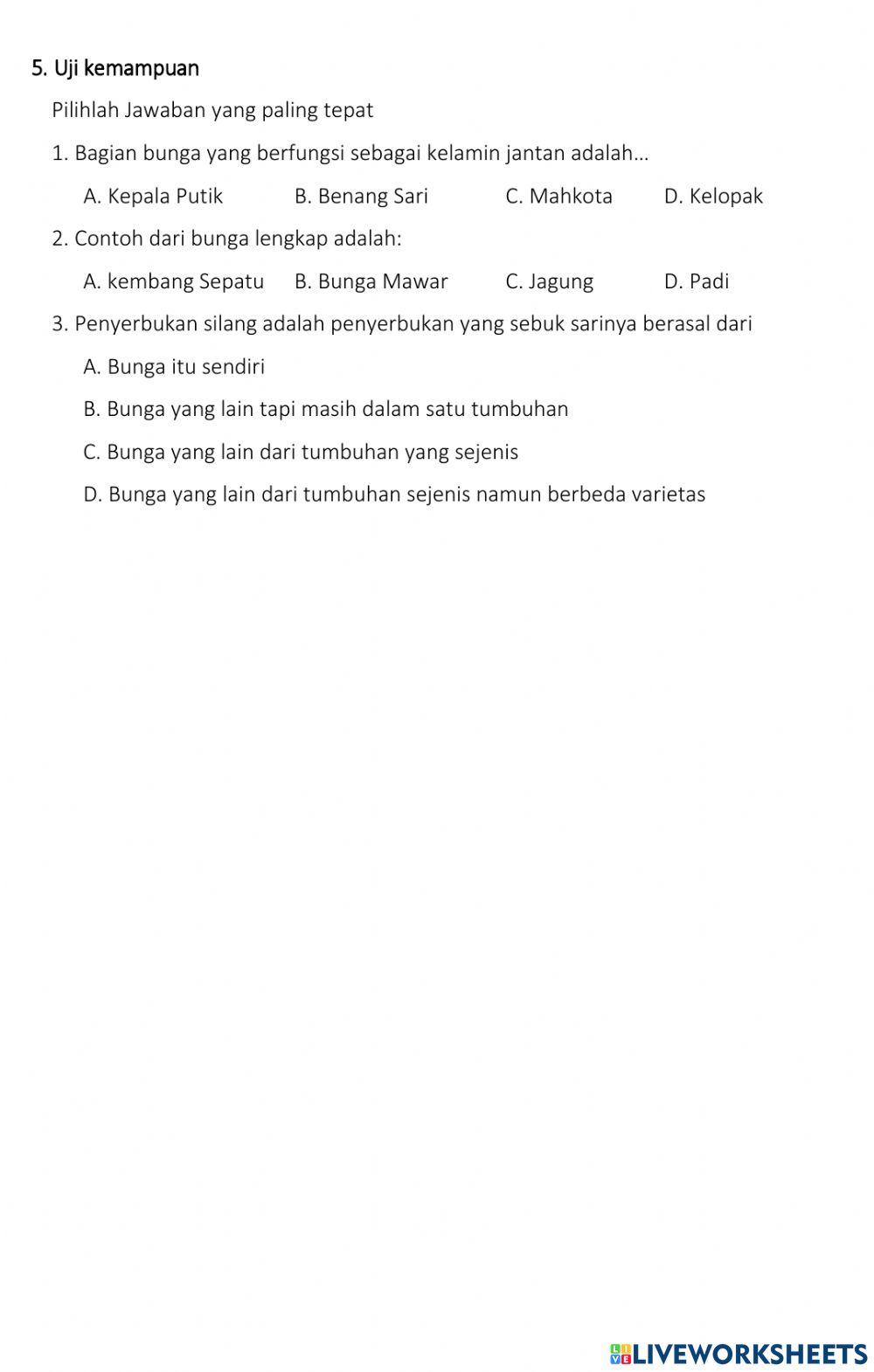 Perkembangbiakan generatif