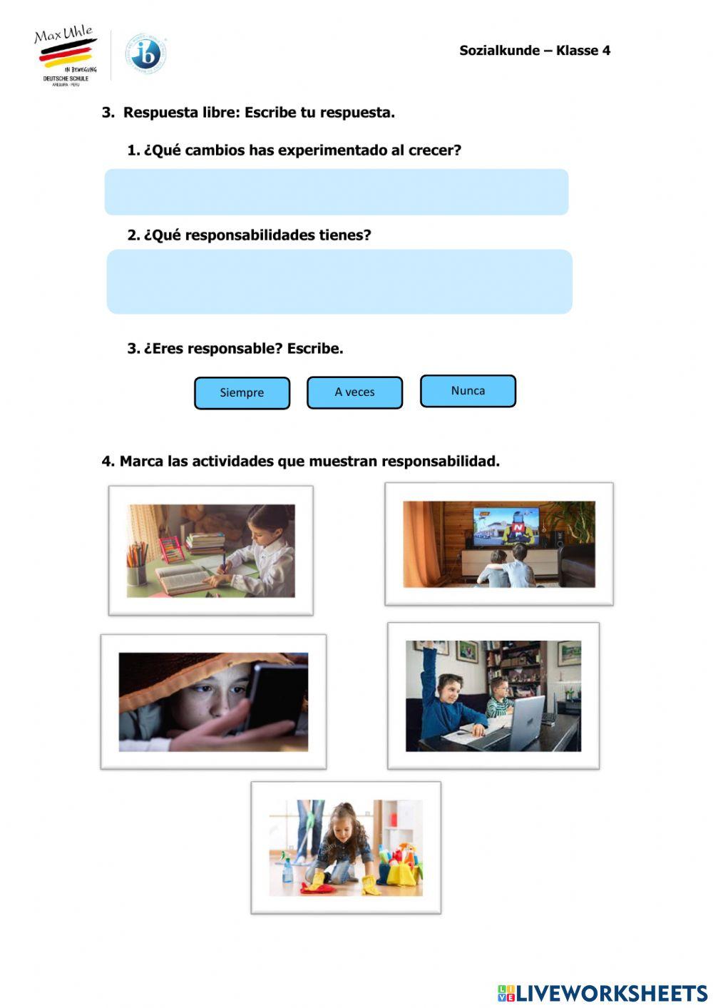 Los cambios al crecer