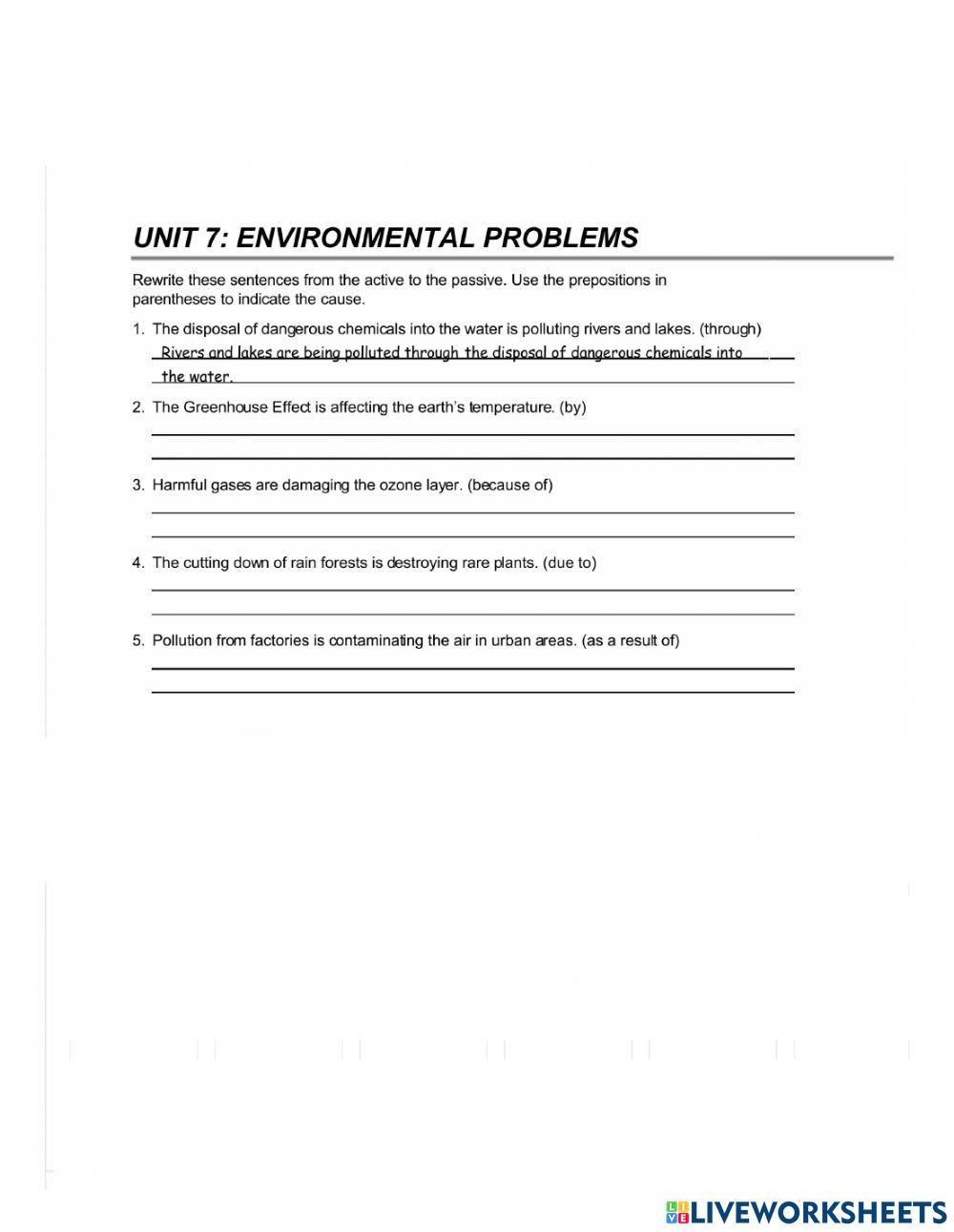 Present continuous passive voice with prepositions