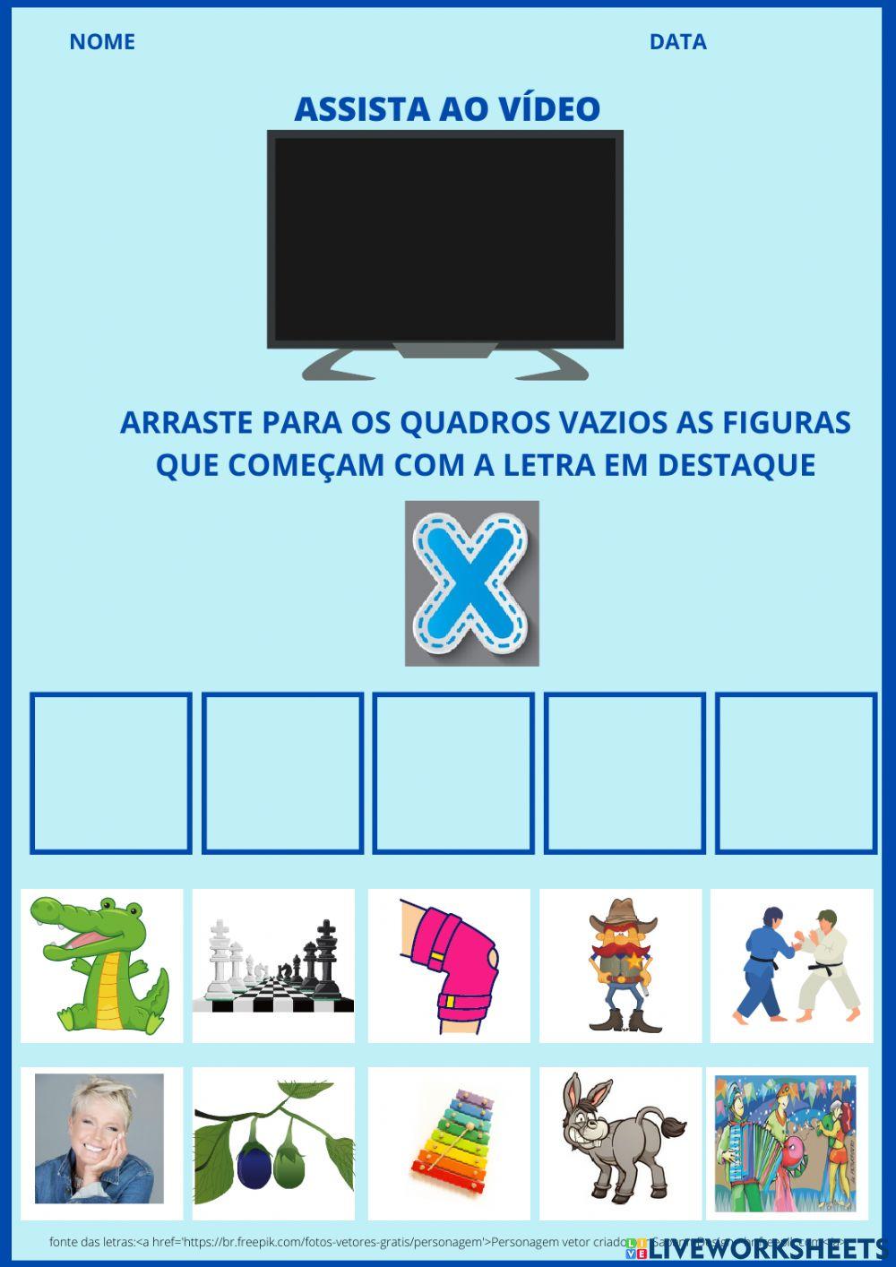 Letra X - Método fônico