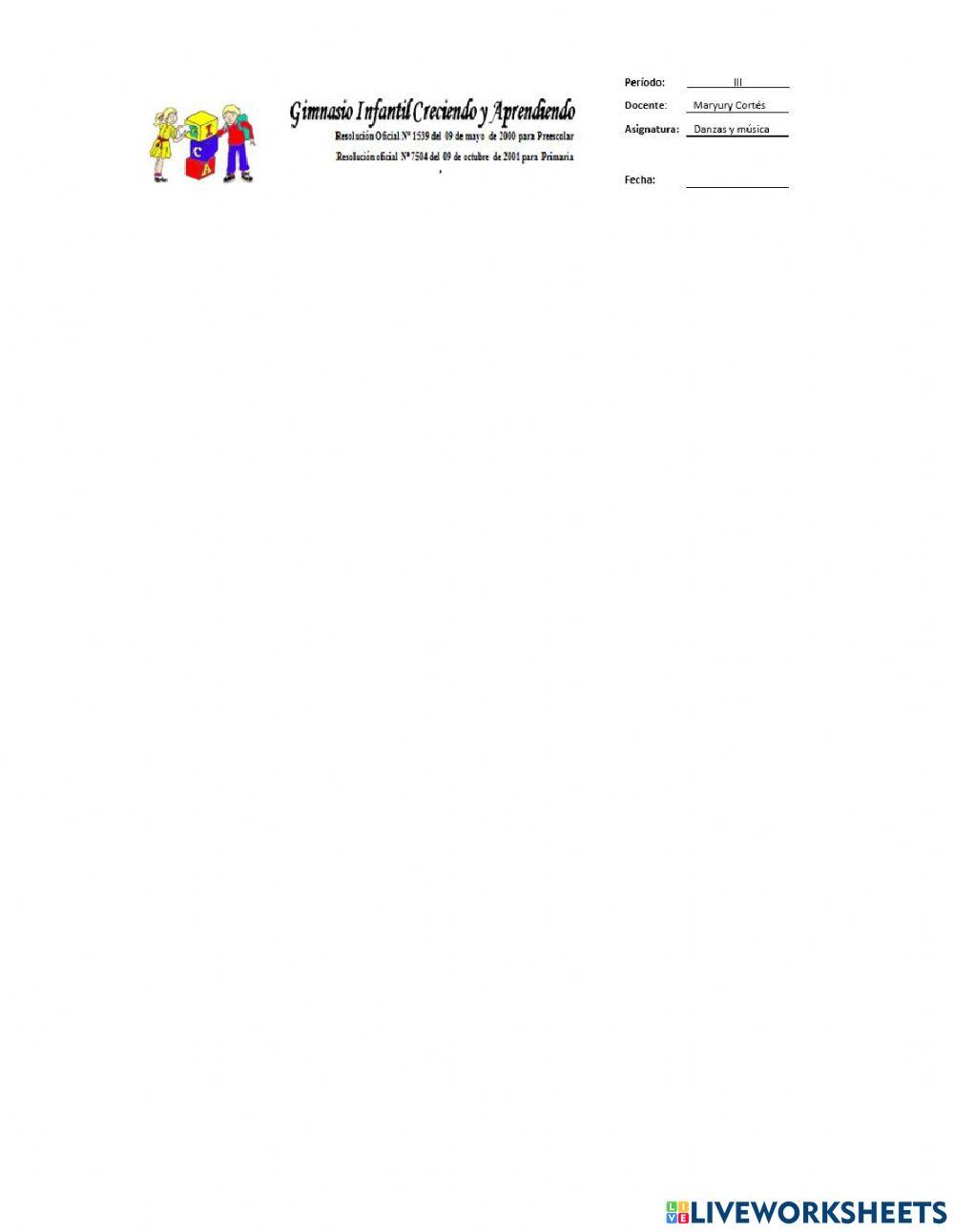 Evaluación de Danzas