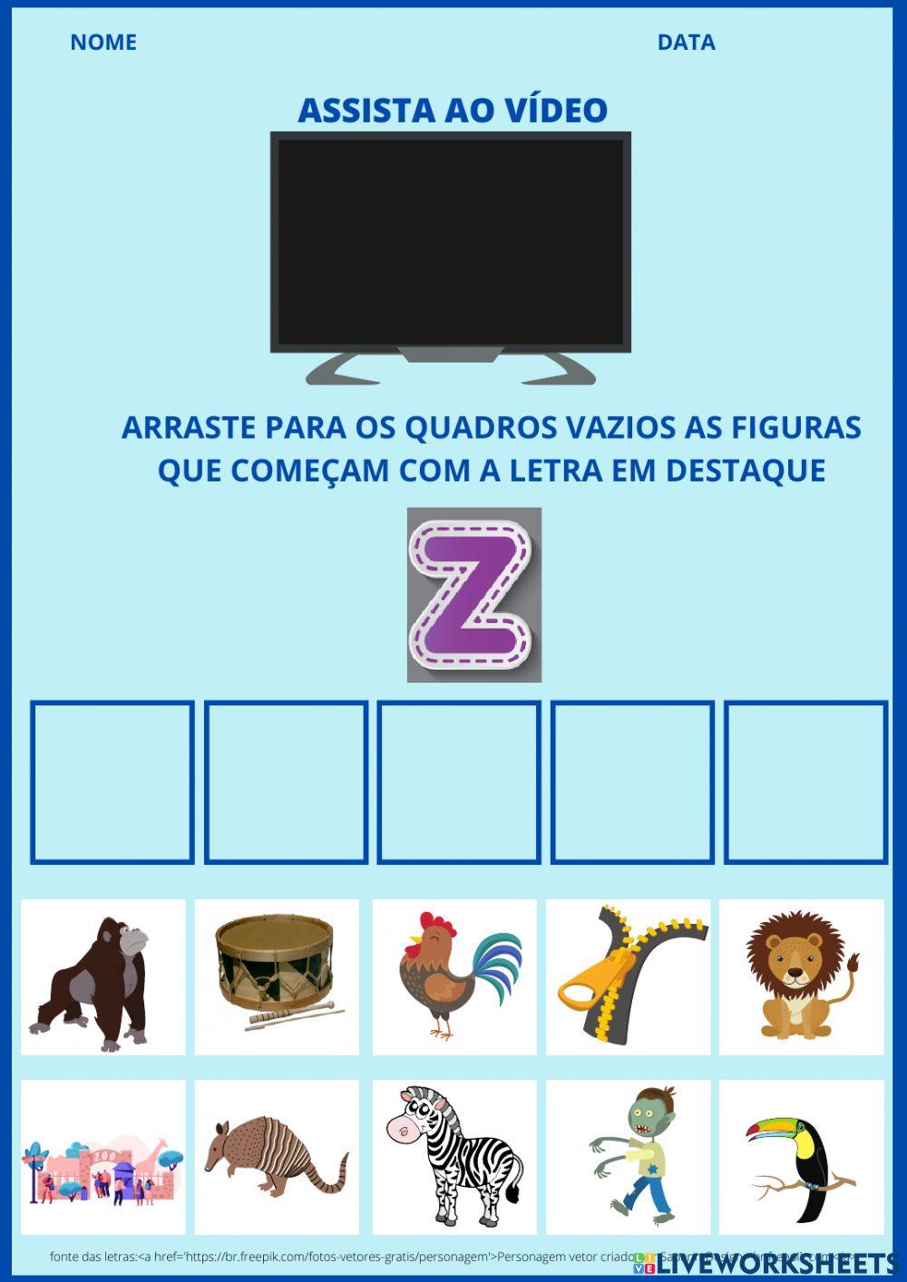 Letra Z - Método fônico