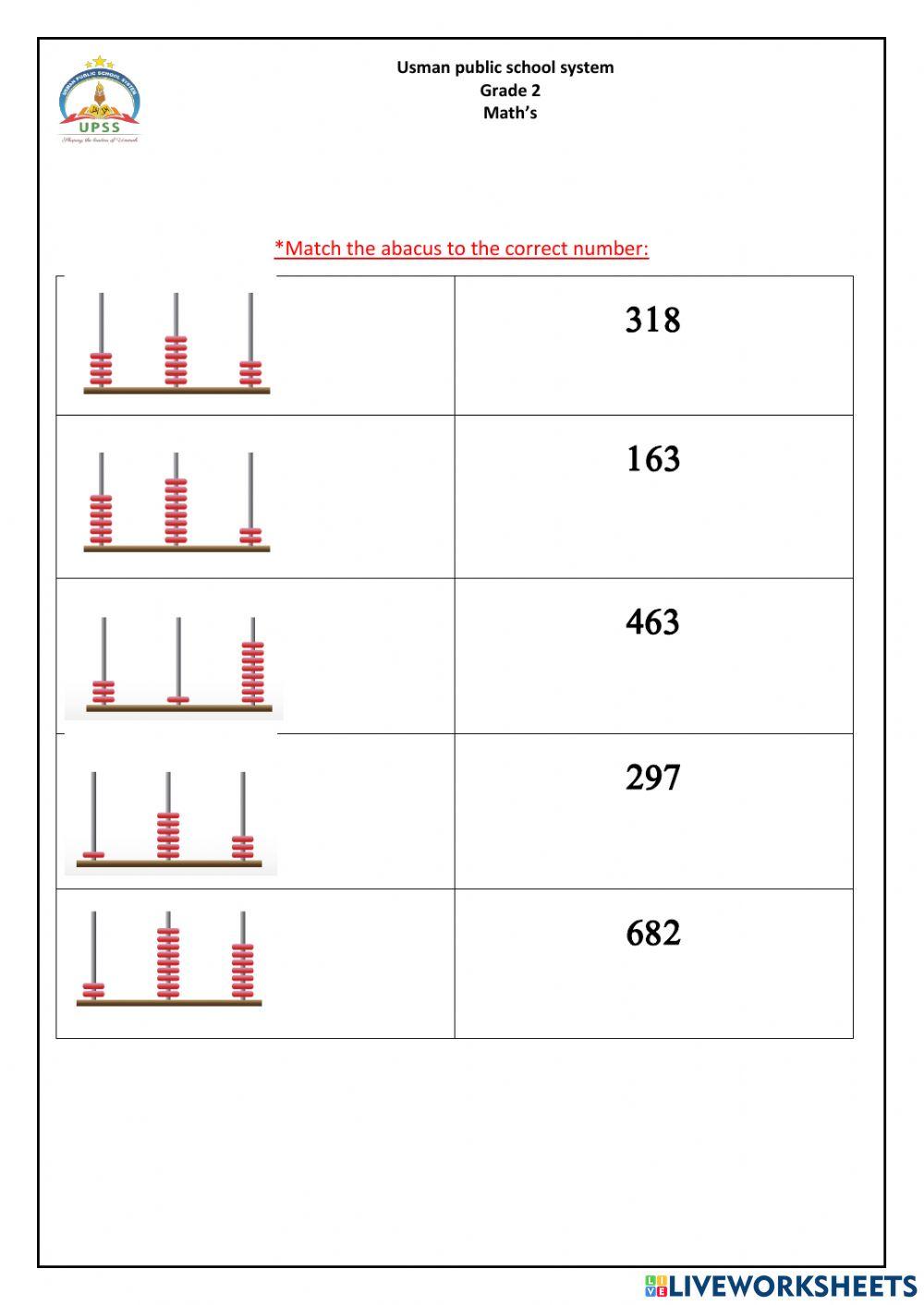 math place value online exercise for | Live Worksheets