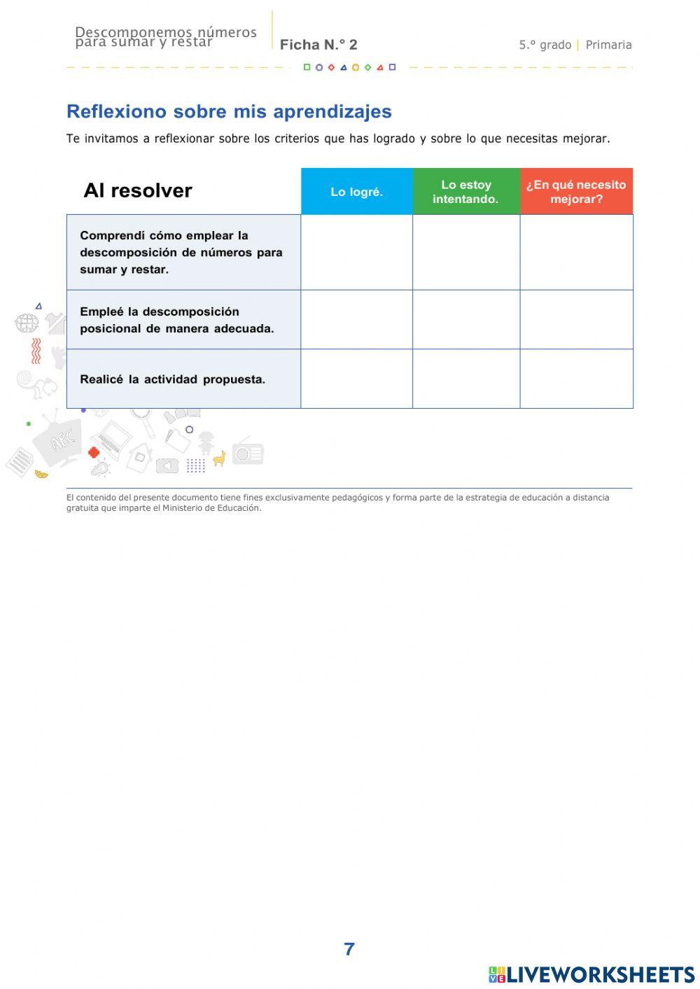 Ficha n° 2 - matemática