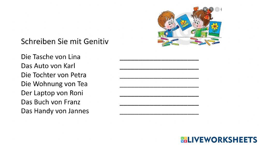 S Genitiv Englisch übungen Mit Lösungen Genitiv mit s 5168231 | Sandor Gabriel Colin Mosqueda