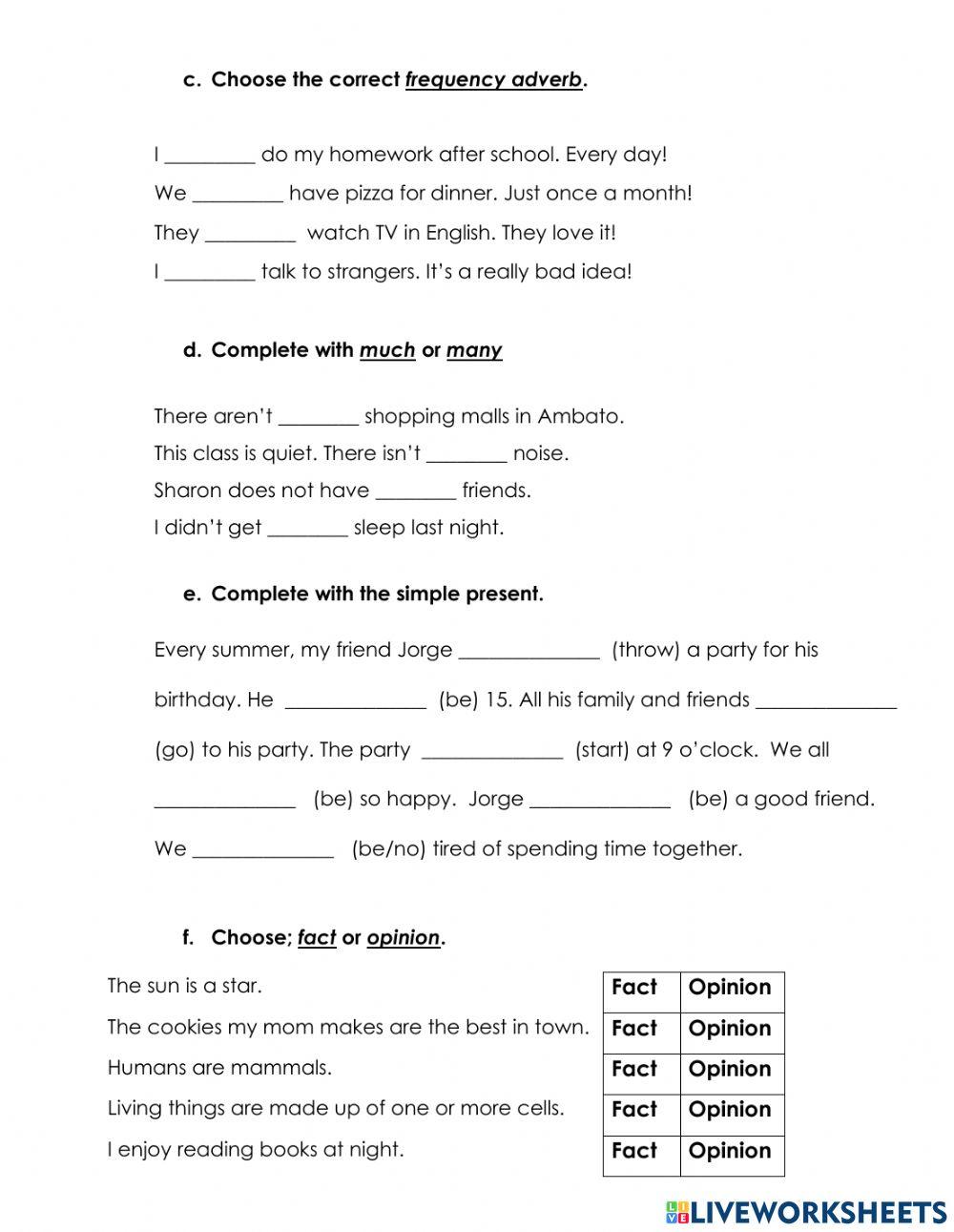 English diagnostic evaluation