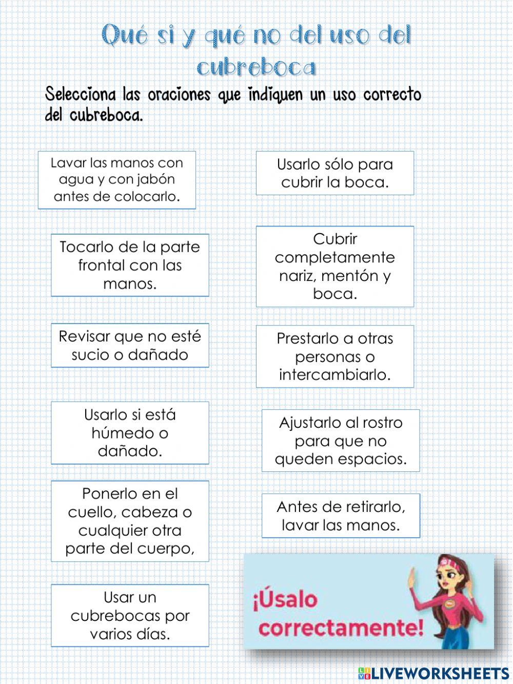 Qué si y qué no del uso del cubreboca