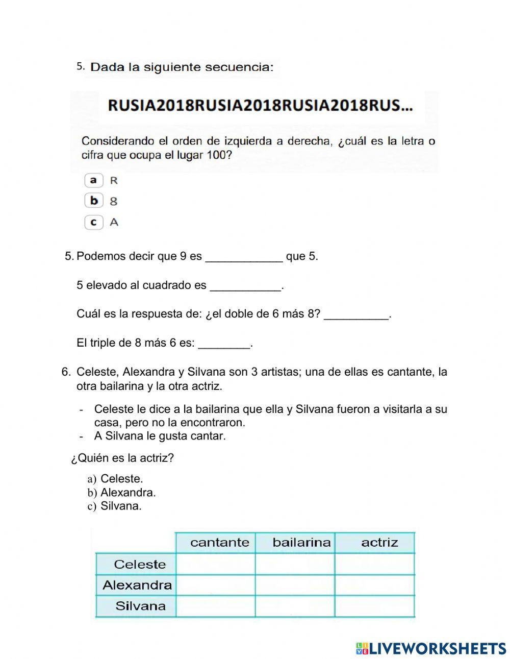 Matemática divertida 4to secunadaria
