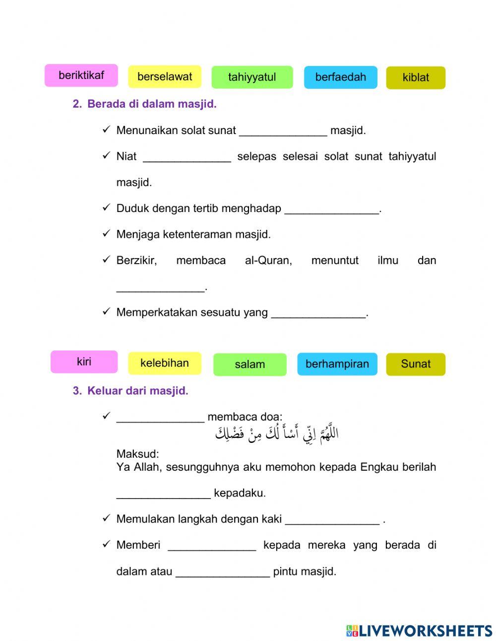 Pi t2 masjid destinasiku