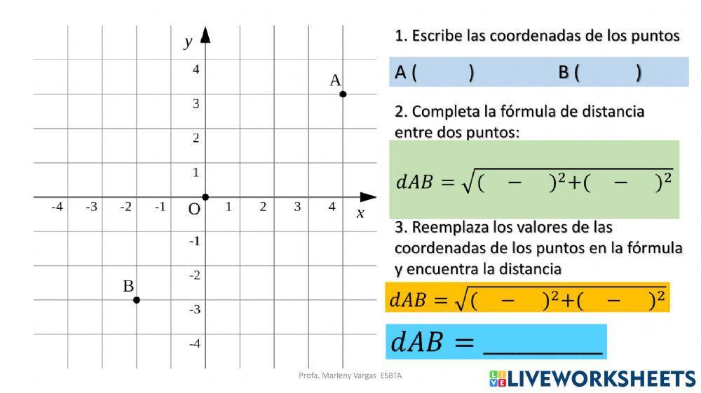 Distancia entre dos puntos