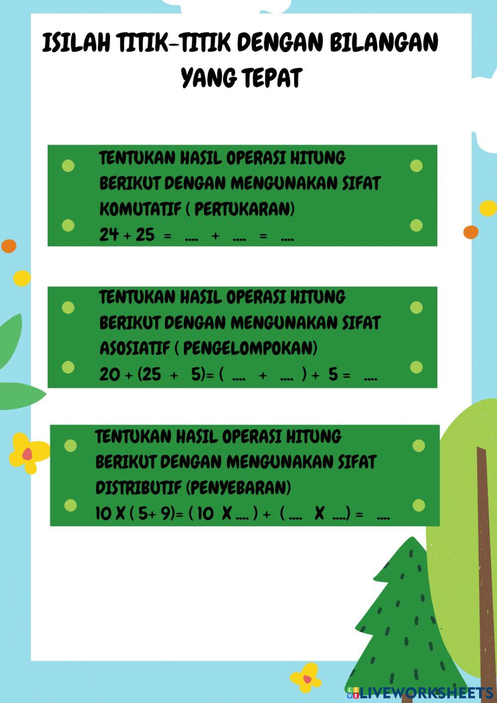 Sifat operasi hitung