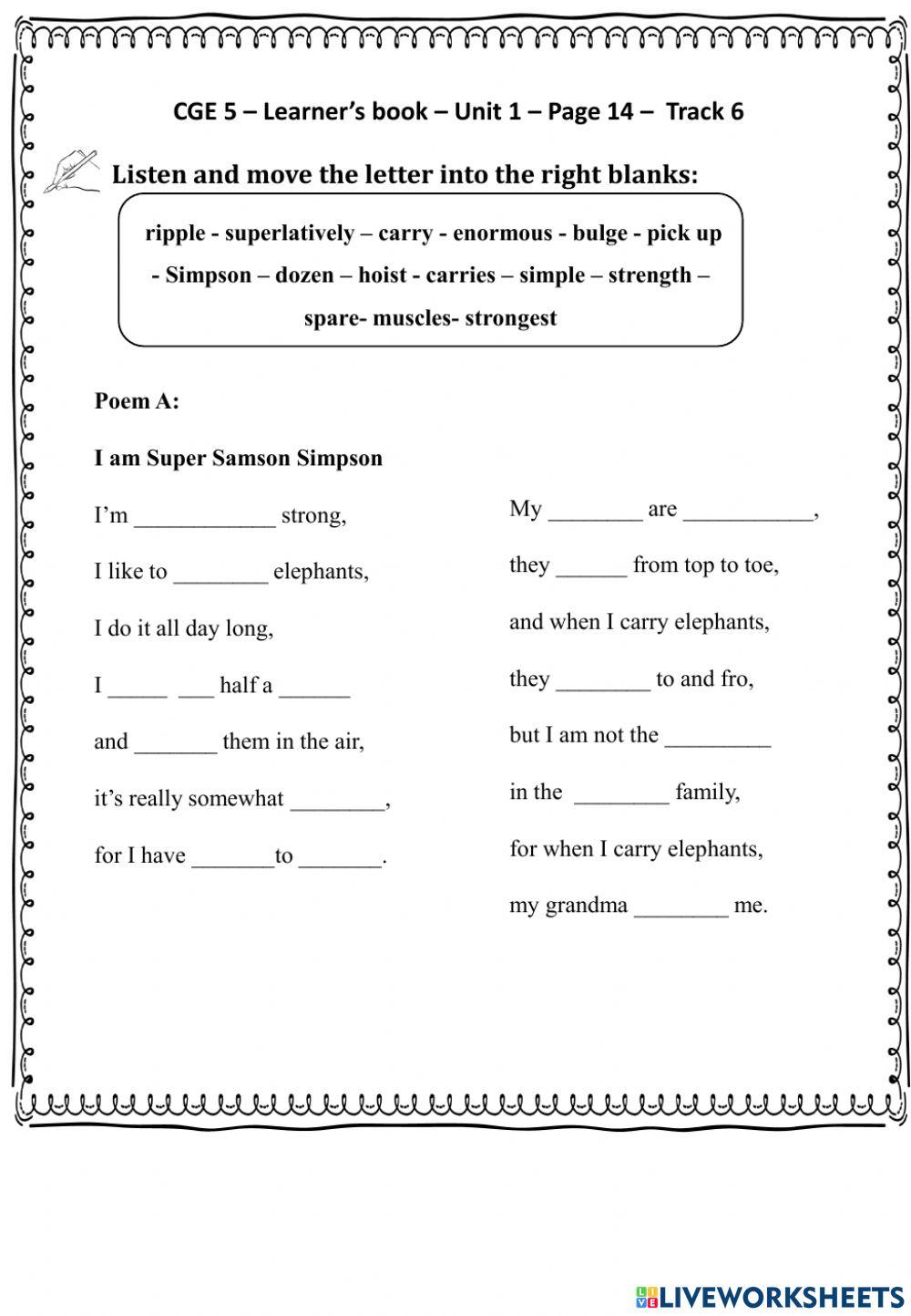 CGE5.U1.W3.Listening worksheet.